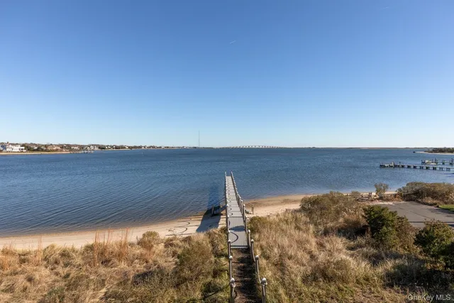 a view of beach and ocean