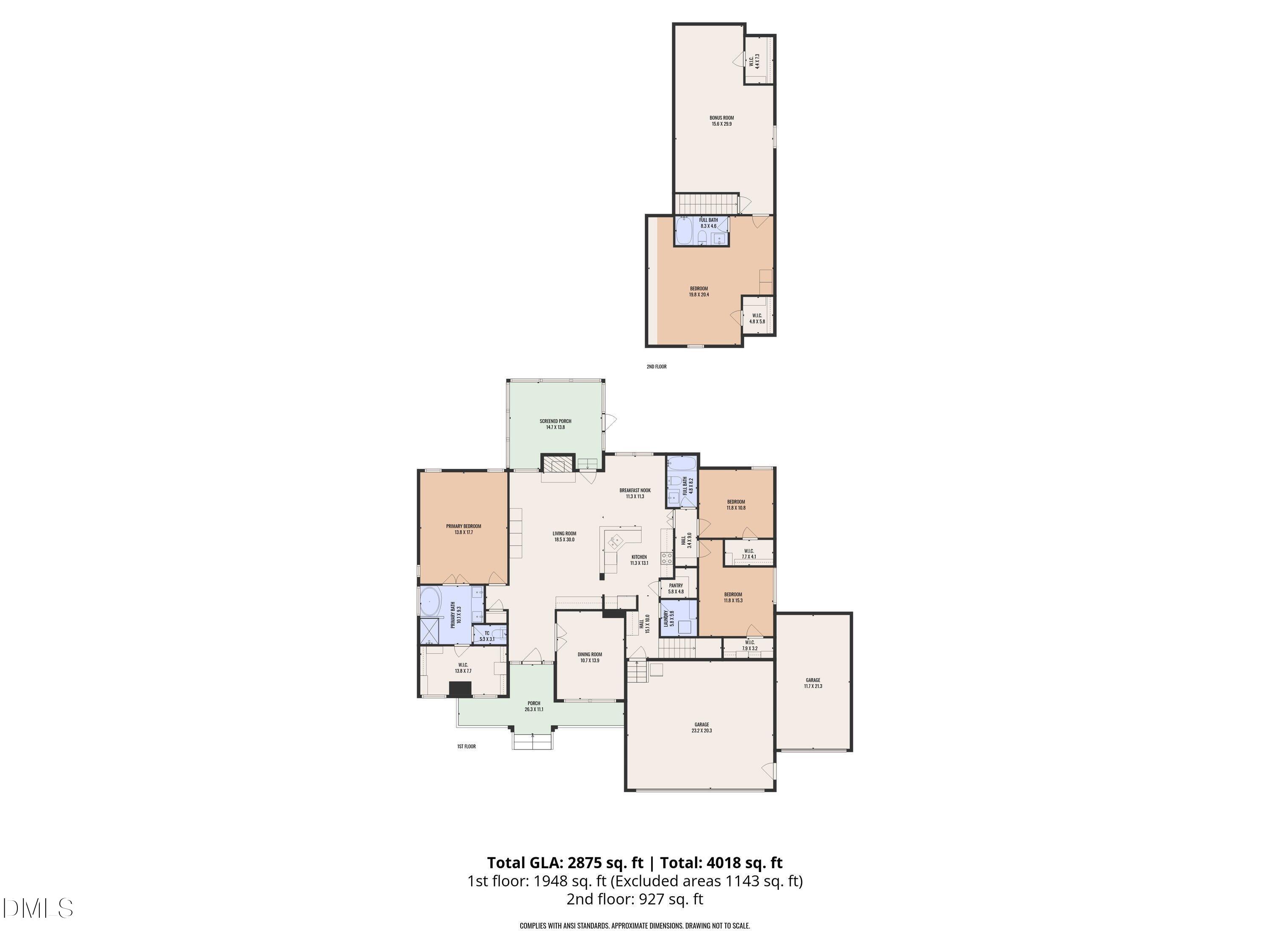 59 Coats Ridge Drive Benson, NC 27504 - Photo 44 of 44 a picture of a floor plan