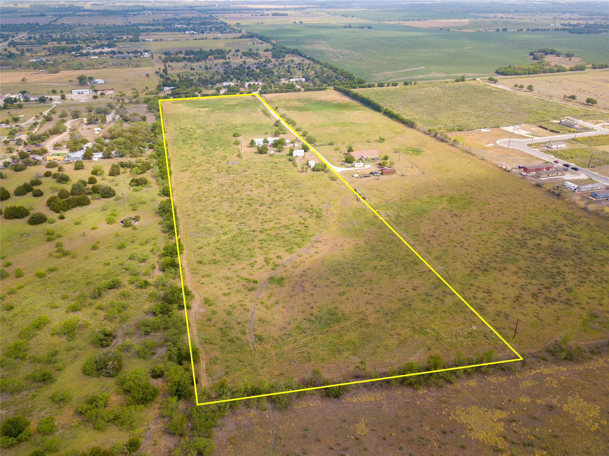 1 11209-tract Road Del Valle, TX 78617 - Photo 38 of 39 View of rural area with property parcel outlined