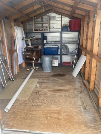a view of storage and utility room