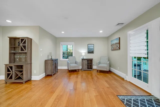 a view of livingroom with furniture and wooden floor