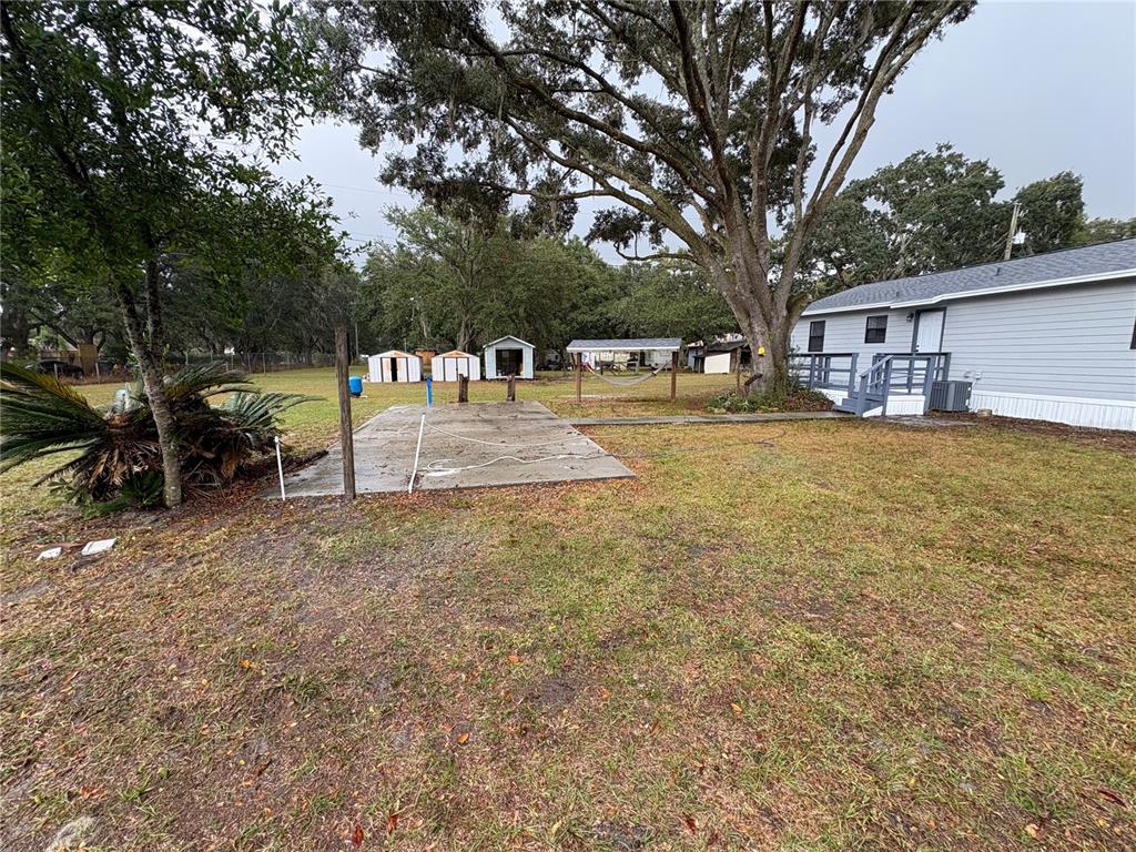 5206 Grimes Road Polk City, FL 33868 - Photo 11 of 17 a view of a yard with a house and large tree