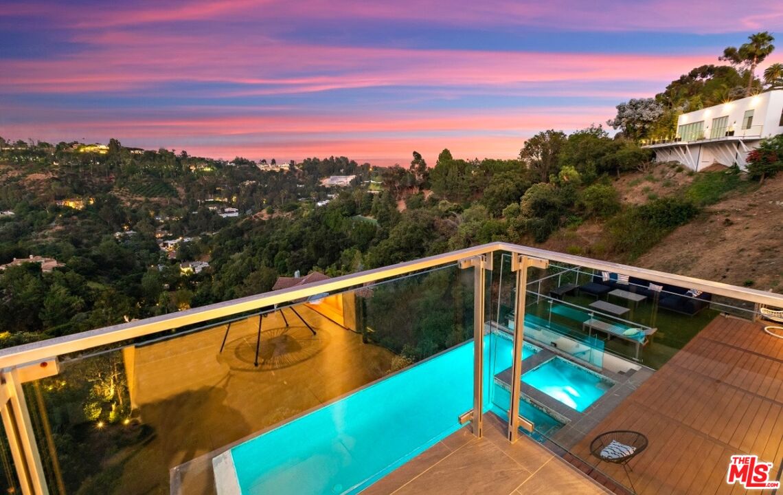 1018 Stradella Road Los Angeles, CA 90077 - Photo 14 of 22 a view of city from a balcony