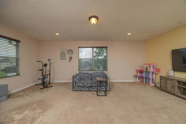 a view of a park with slide