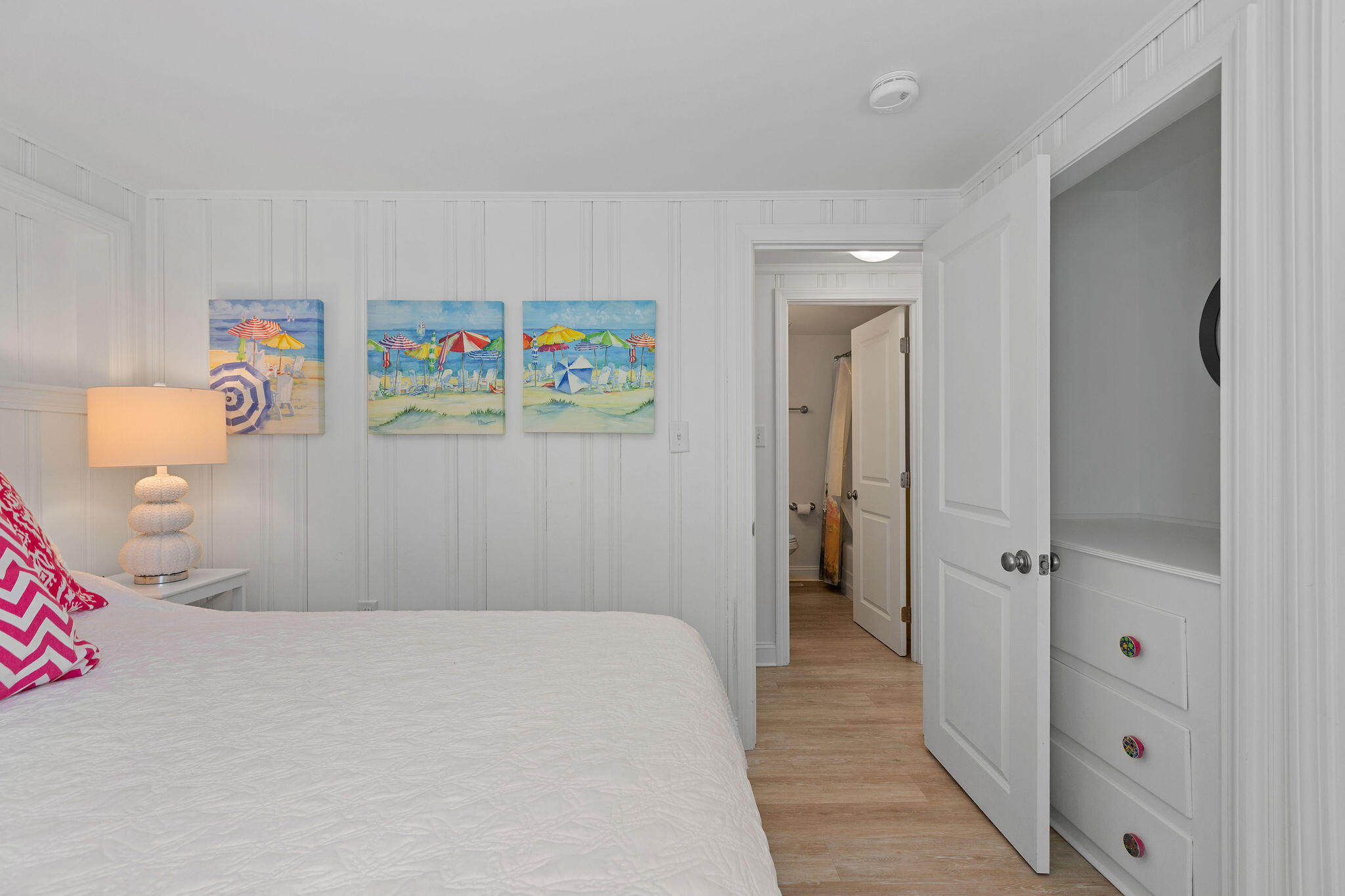 75 Monument Road Orleans, MA 02653 - Photo 50 of 61 a bedroom with a bed and a view of bathroom