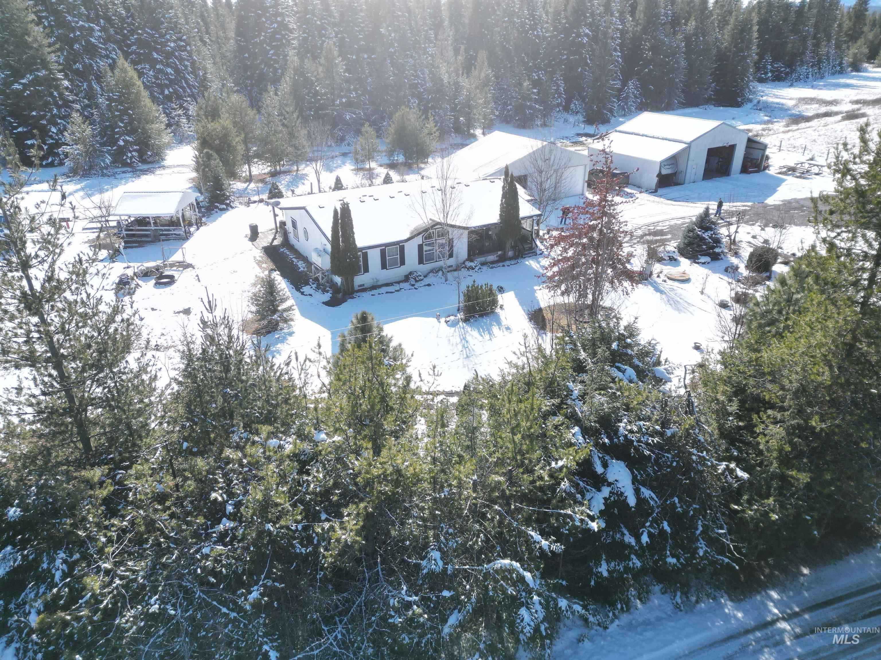 254 Lackey Road Weippe, ID 83553 - Photo 21 of 37 View of snowy aerial view