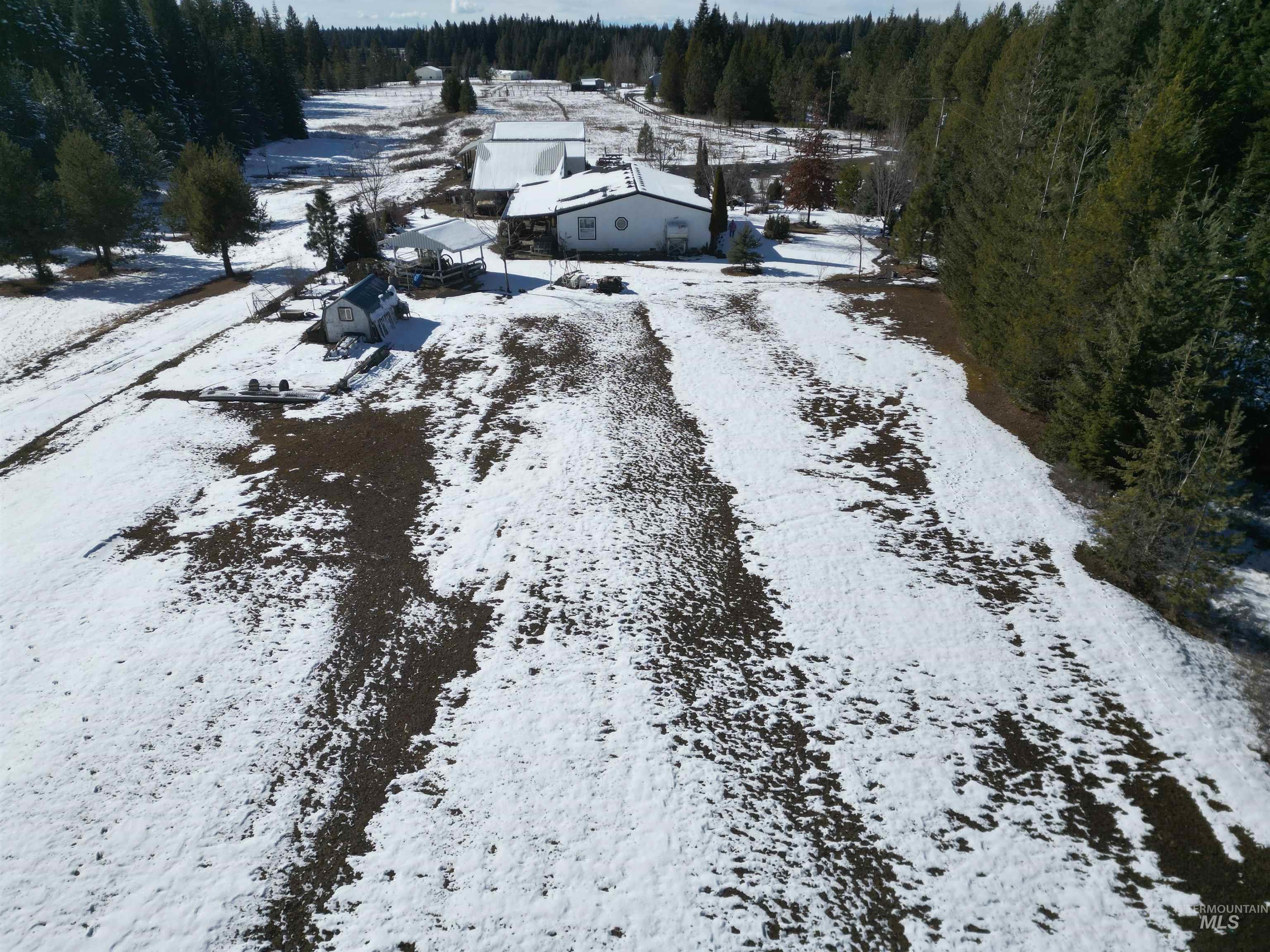 254 Lackey Road Weippe, ID 83553 - Photo 22 of 37 View of snowy aerial view