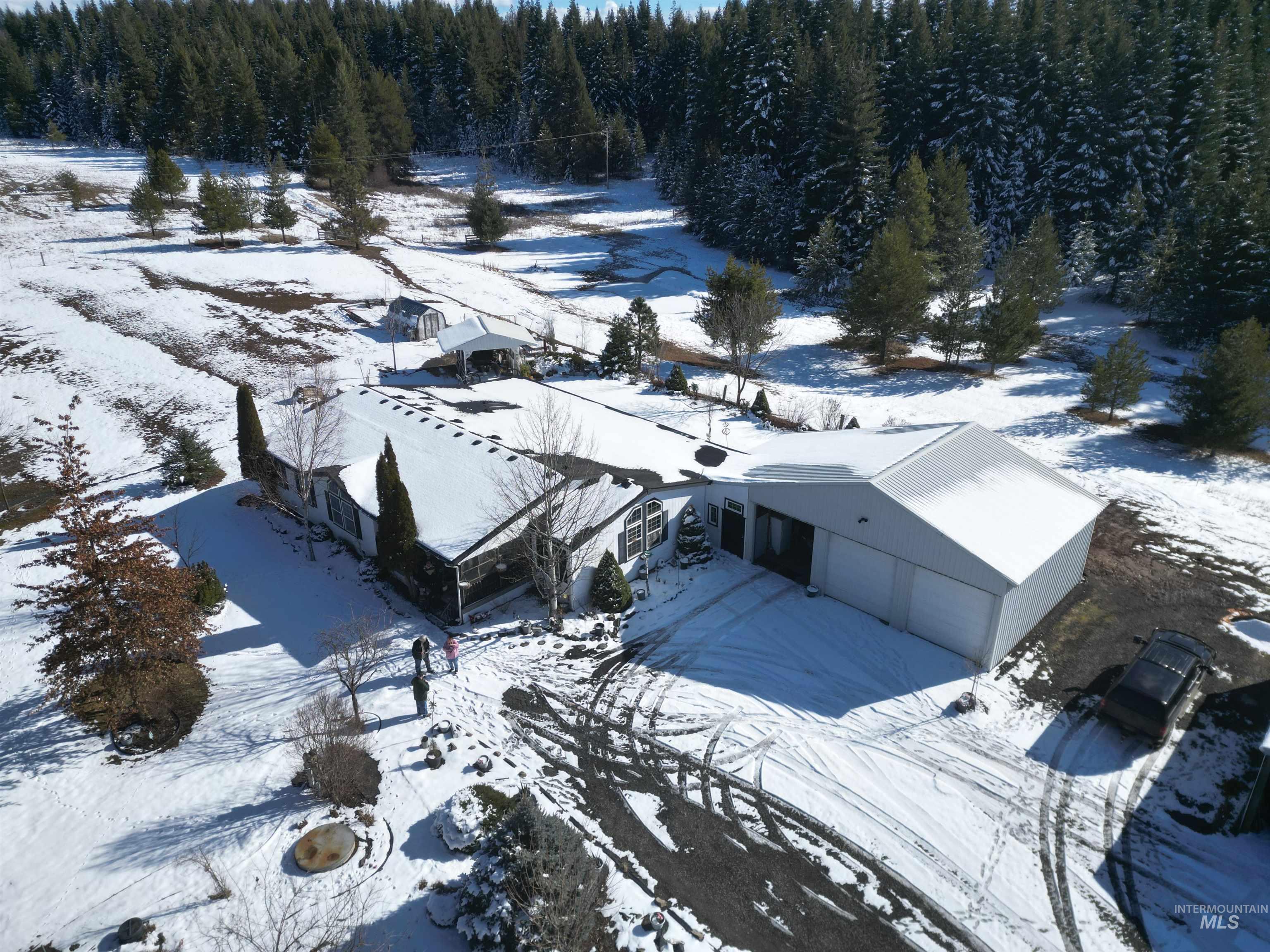 254 Lackey Road Weippe, ID 83553 - Photo 33 of 37 View of snowy aerial view