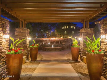 a view of a living room with a porch