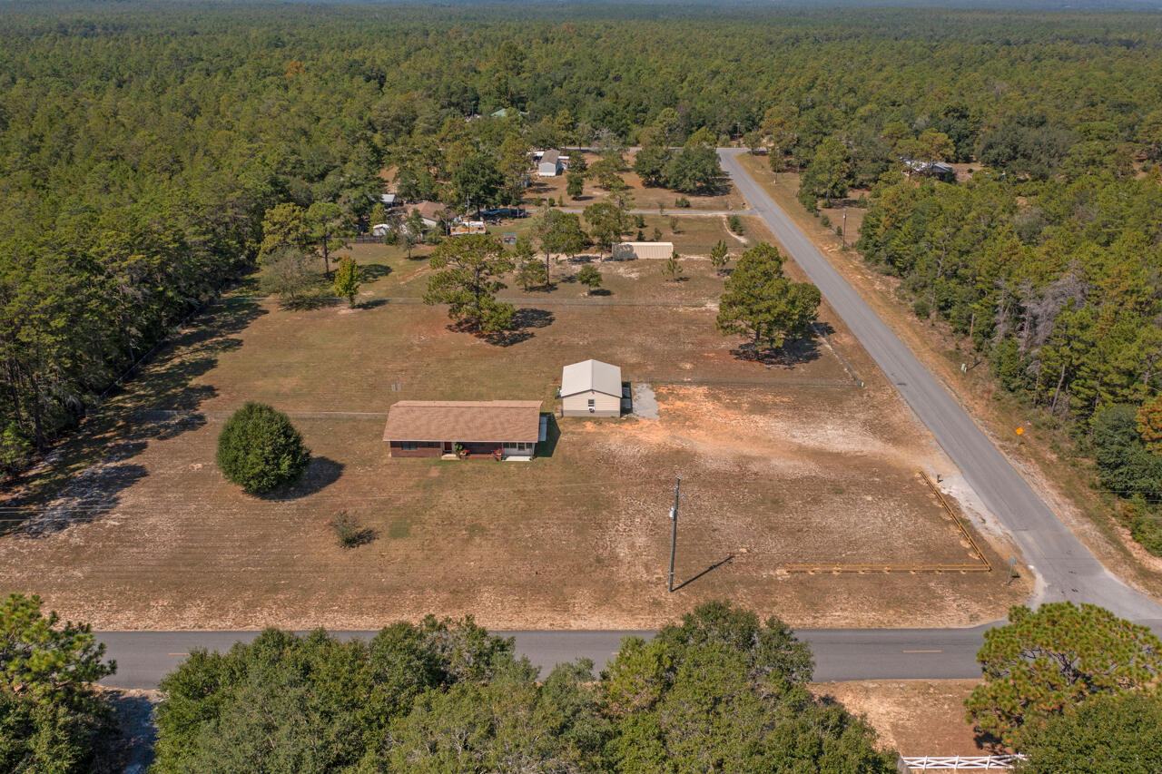 5448 Mt Olive Road Crestview, FL 32539 - Photo 35 of 37 an aerial view of residential houses with outdoor space