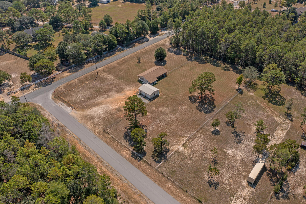 5448 Mt Olive Road Crestview, FL 32539 - Photo 37 of 37 an aerial view of house with a yard