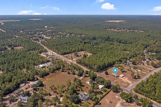 an aerial view of a city