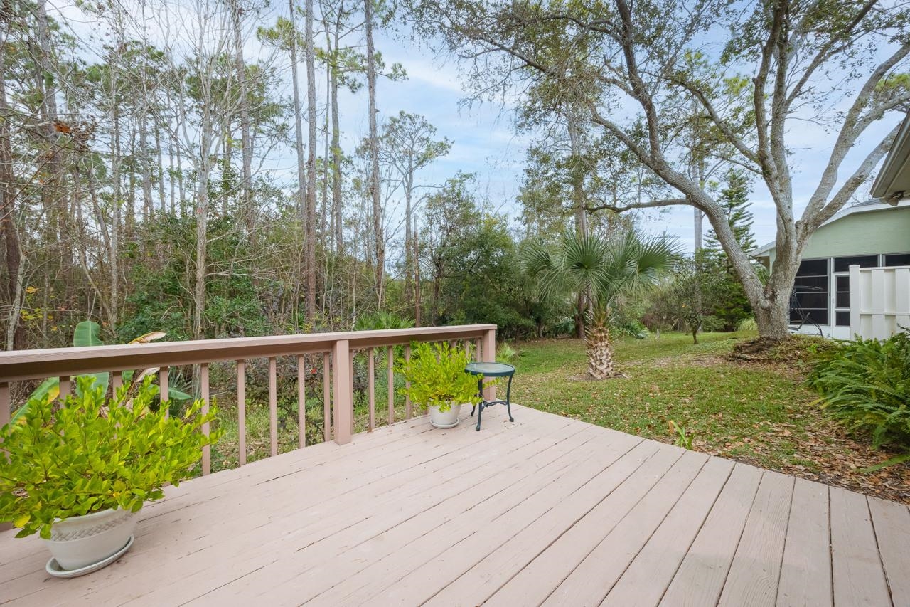 573 Boxwood Place St. Augustine, FL 32086 - Photo 27 of 40 a view of a deck with a yard