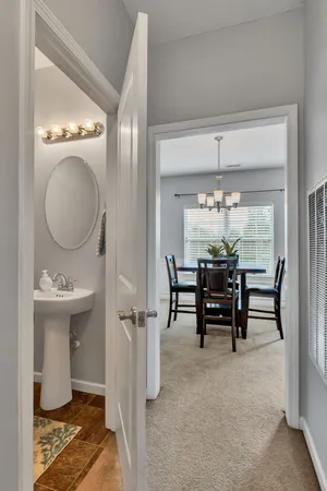 a view of dining room and livingroom view