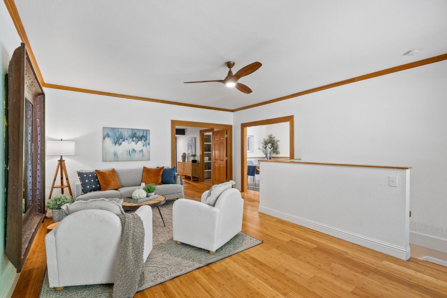 11150 Riverside Road Brookdale, CA 95005 - Photo 12 of 55 a living room with furniture and a wooden floor