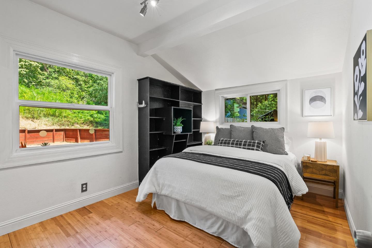 11150 Riverside Road Brookdale, CA 95005 - Photo 33 of 55 a bedroom with a bed and a window