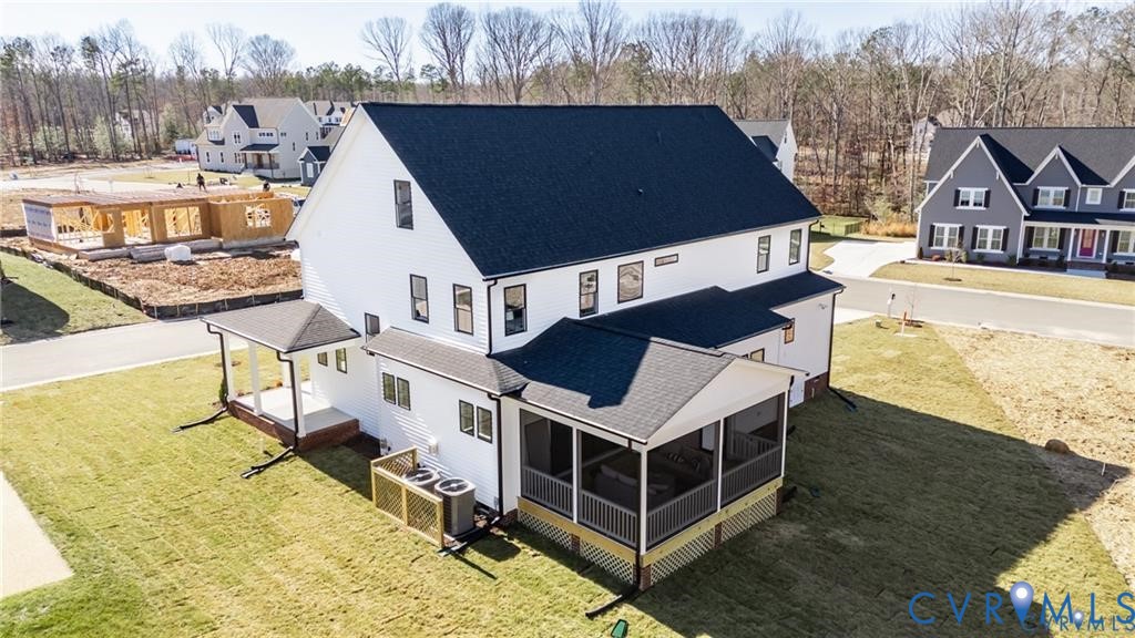 17601 Blue Is Place Moseley, VA 23120 - Photo 42 of 46 a aerial view of a house with swimming pool