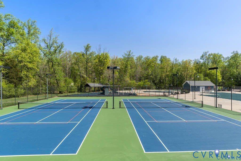 17601 Blue Is Place Moseley, VA 23120 - Photo 45 of 46 a view of a tennis court