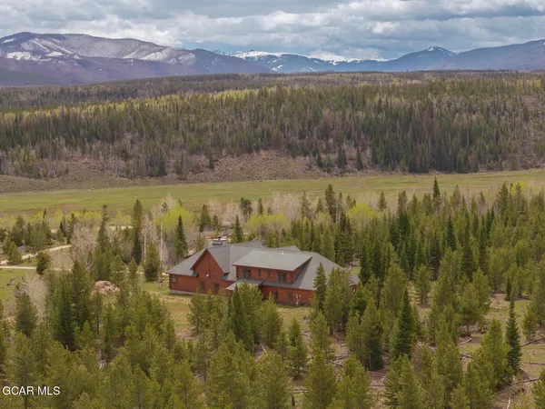 a view of a terrace with a lake view