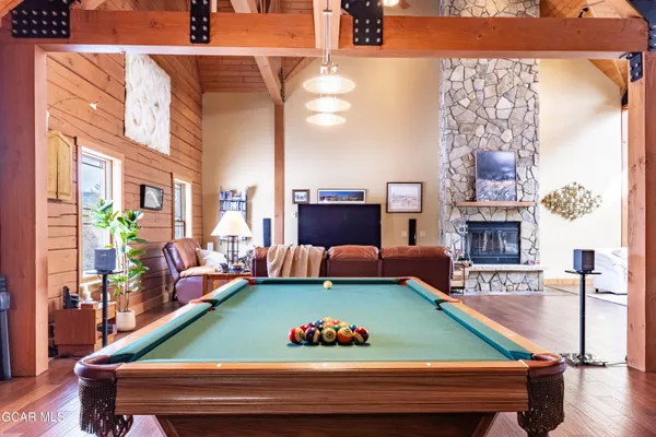 a view of city and mountain