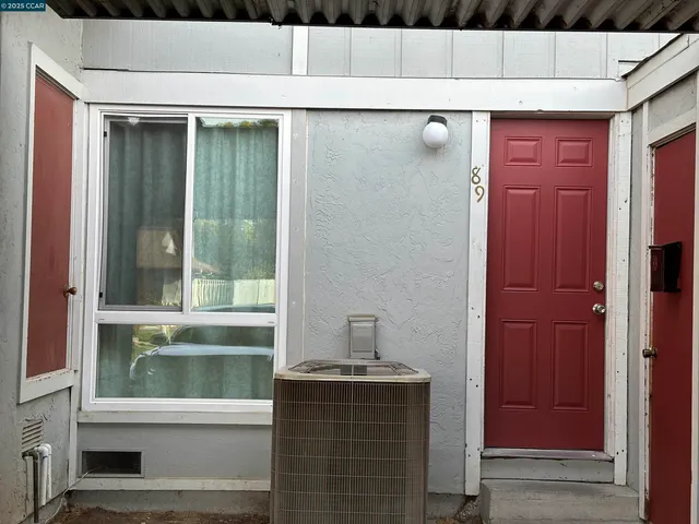 a view of front door of house