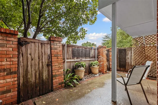 a view of outdoor space with seating area