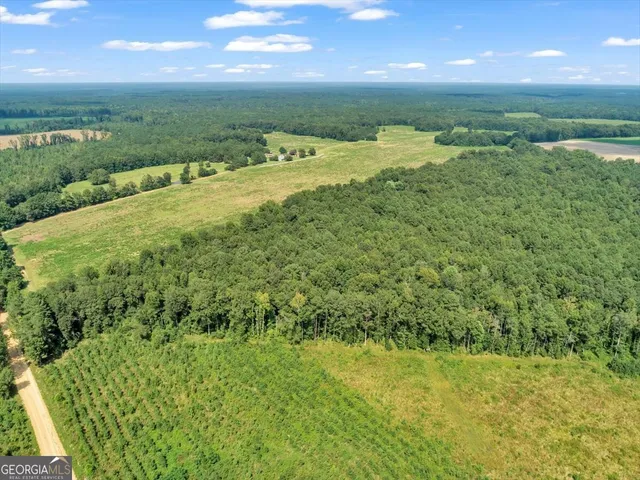 a view of a lake from a yard