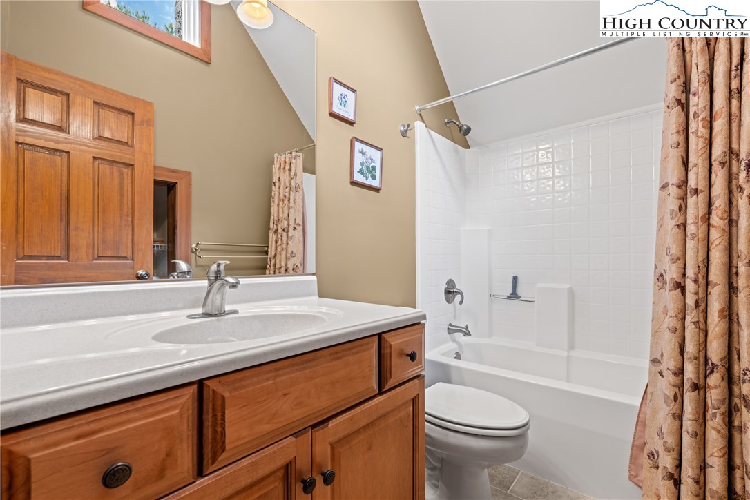 349 Belmont Drive Boone, NC 28607 - Photo 32 of 49 a bathroom with a sink a toilet and a bathtub