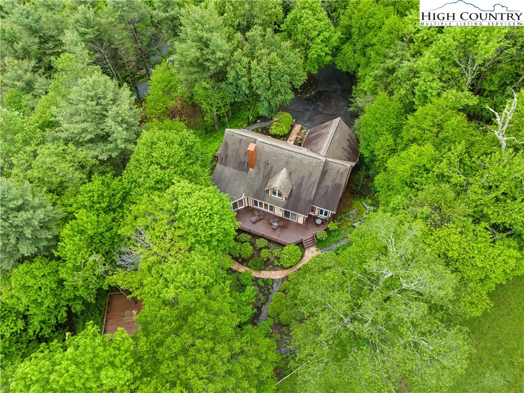 349 Belmont Drive Boone, NC 28607 - Photo 44 of 49 an aerial view of a house with a yard