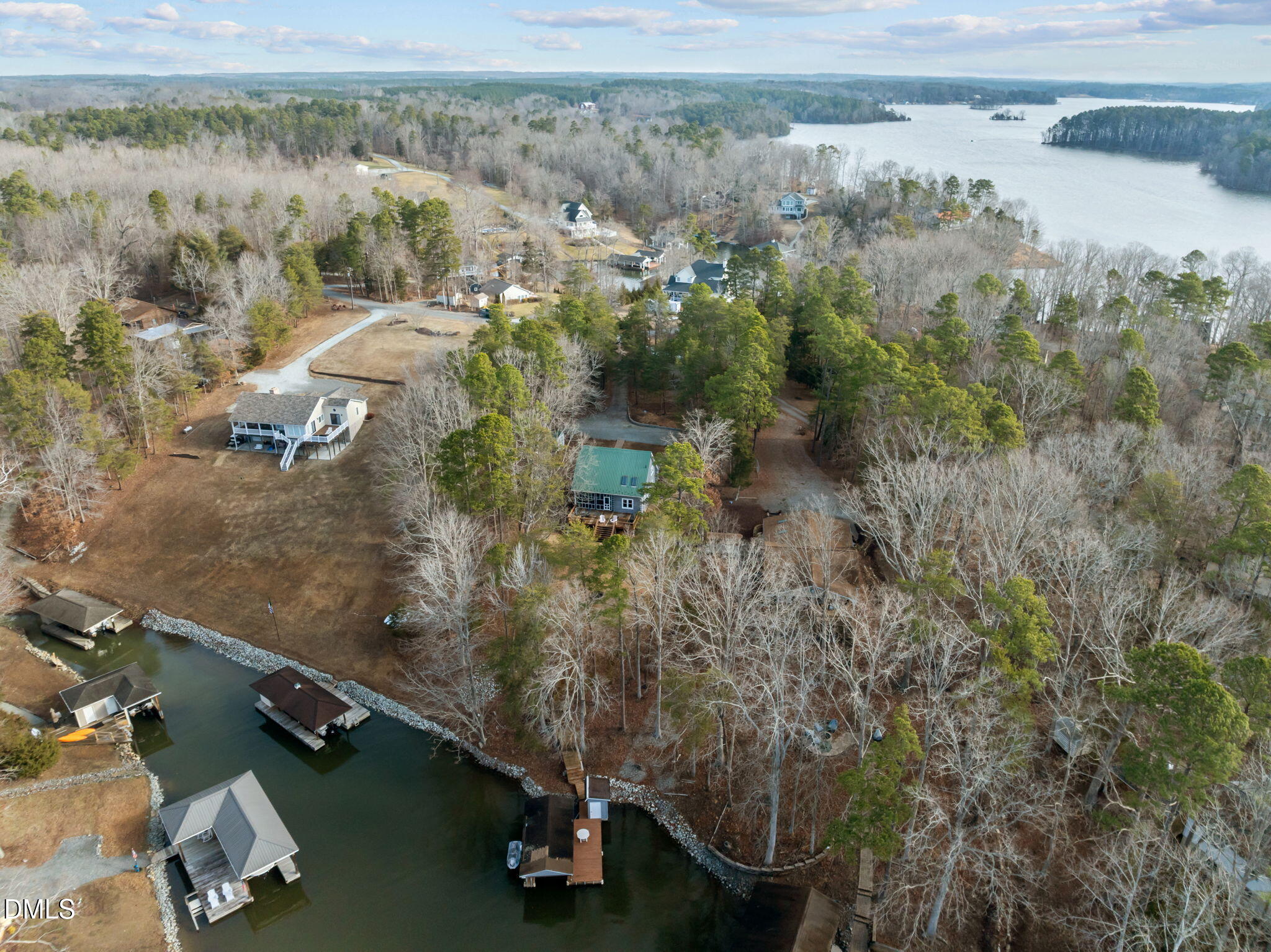 594 Beaver Dam Road Semora, NC 27343 - Photo 51 of 63 aeriel with dock