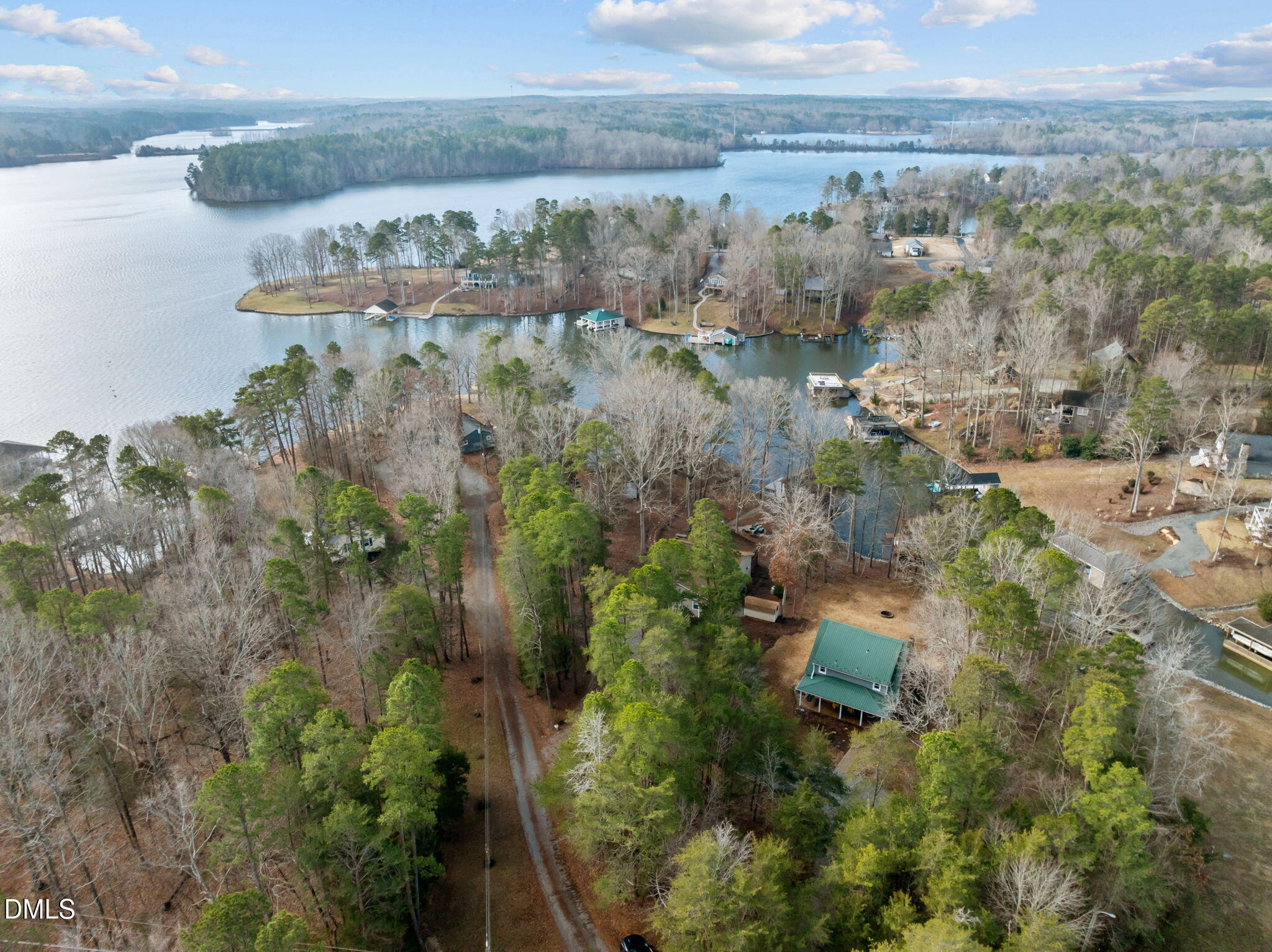 594 Beaver Dam Road Semora, NC 27343 - Photo 52 of 63 aeriel with lake