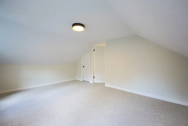 an empty room with a natural light
