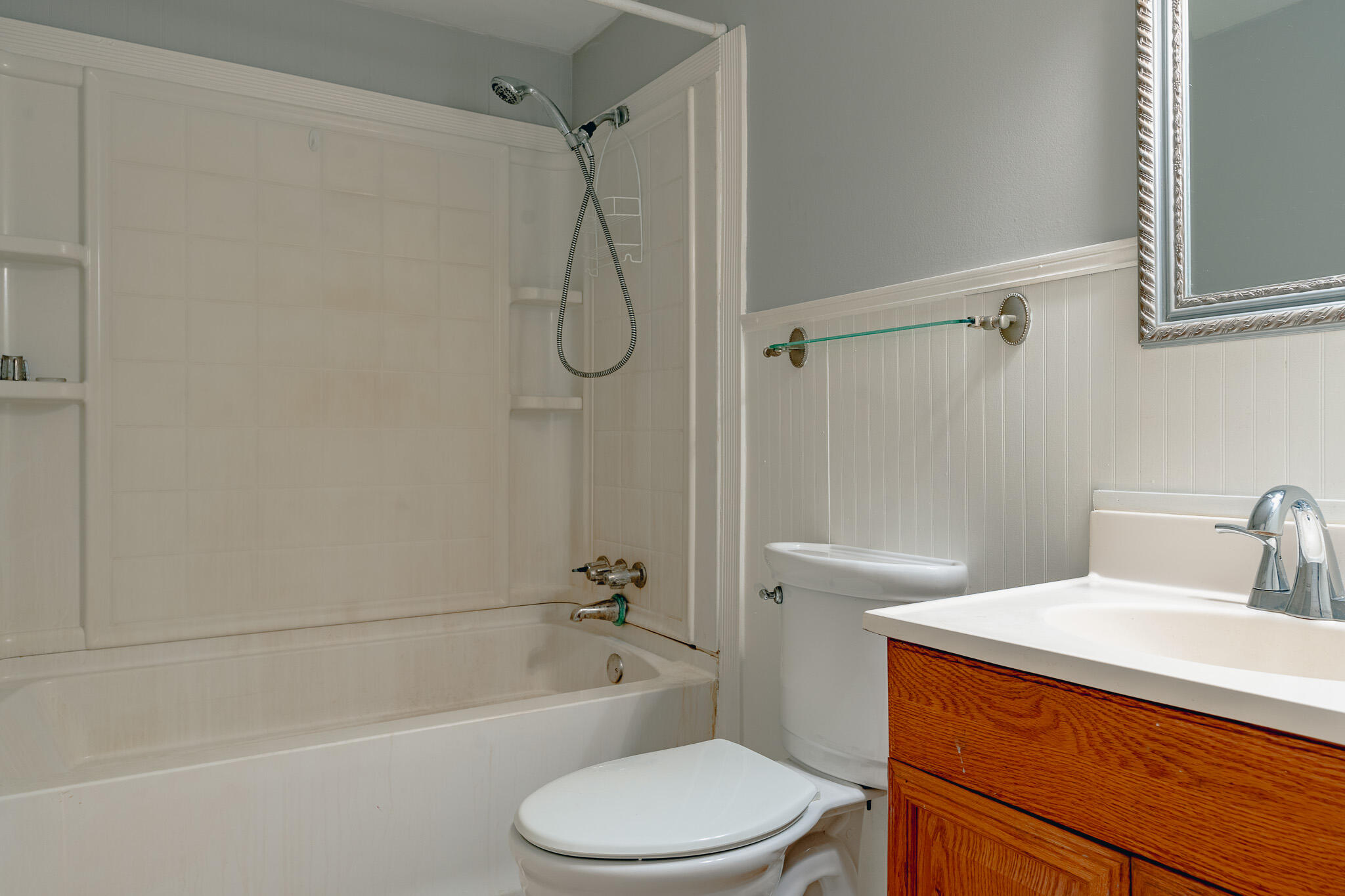 1737 Beagle Club Road Vinton, VA 24179 - Photo 36 of 45 a bathroom with a sink a toilet and shower