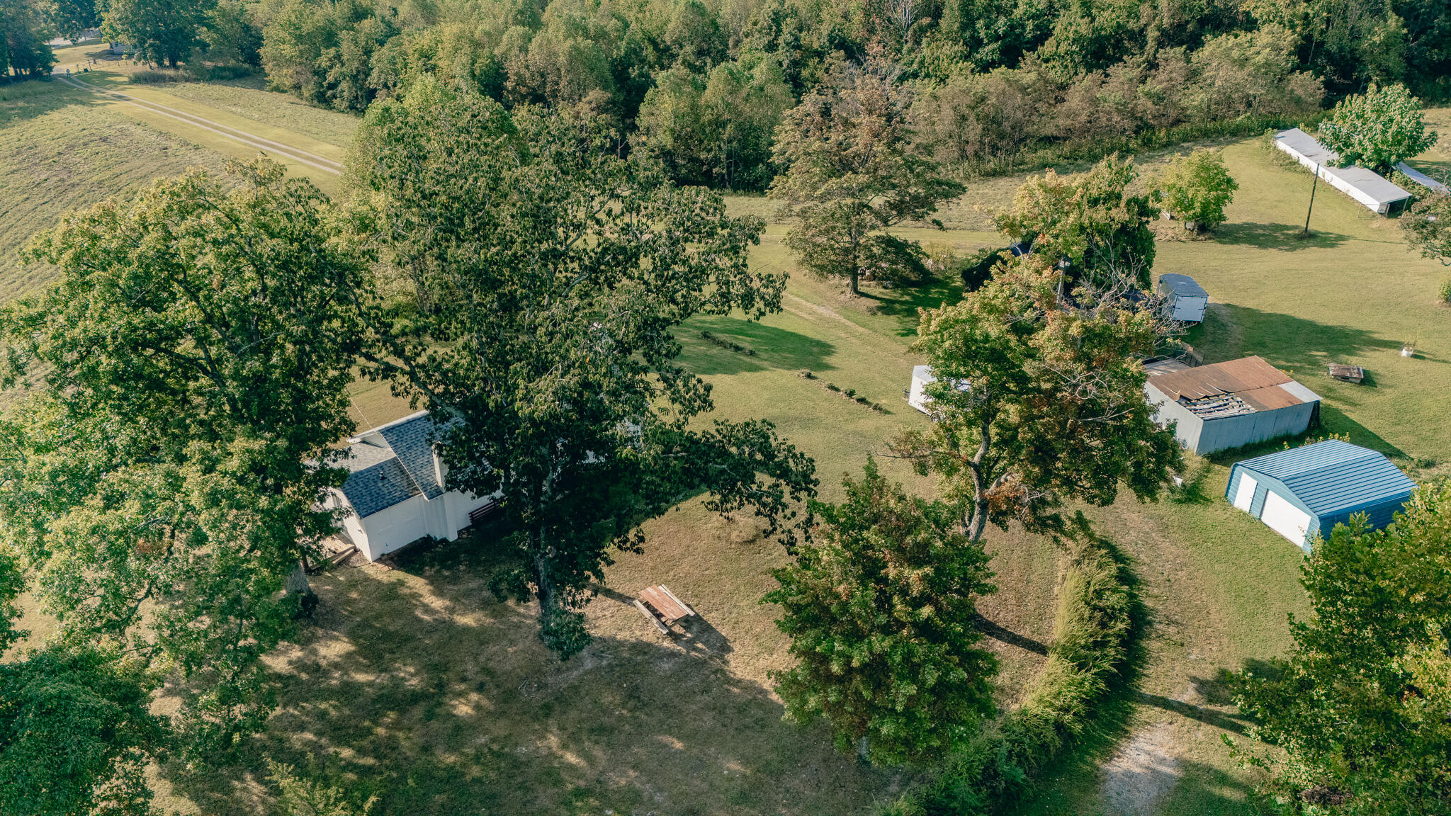1737 Beagle Club Road Vinton, VA 24179 - Photo 8 of 45 an aerial view of residential house with outdoor space and trees all around