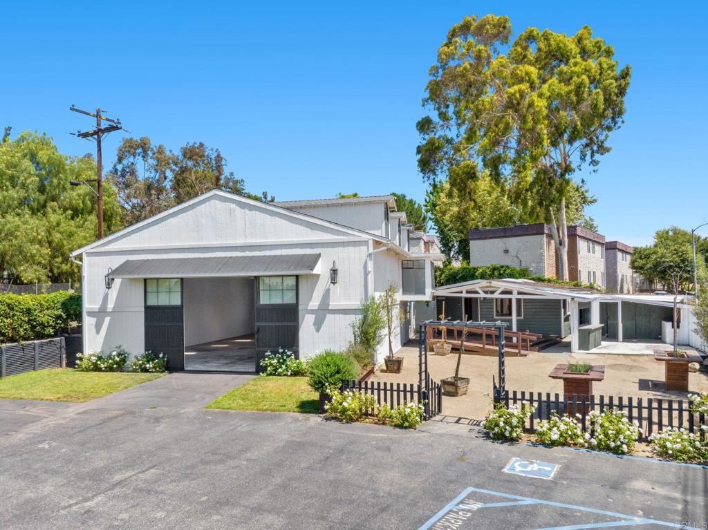a view of a house with a swimming pool