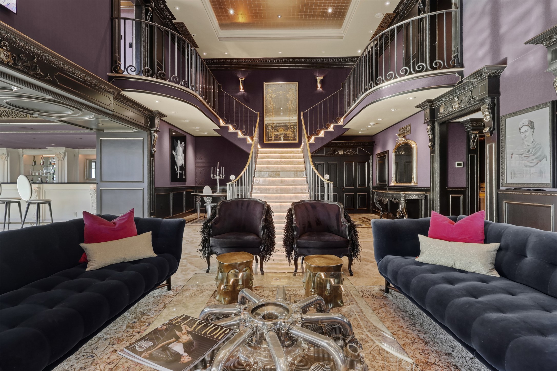 101 Westcott Street, Unit 2001 Houston, TX 77007 - Photo 3 of 47 a living room with furniture fireplace and a rug