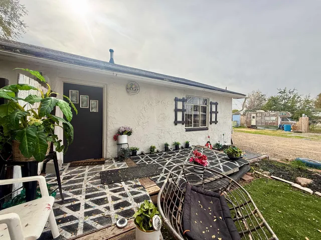 a front view of a house