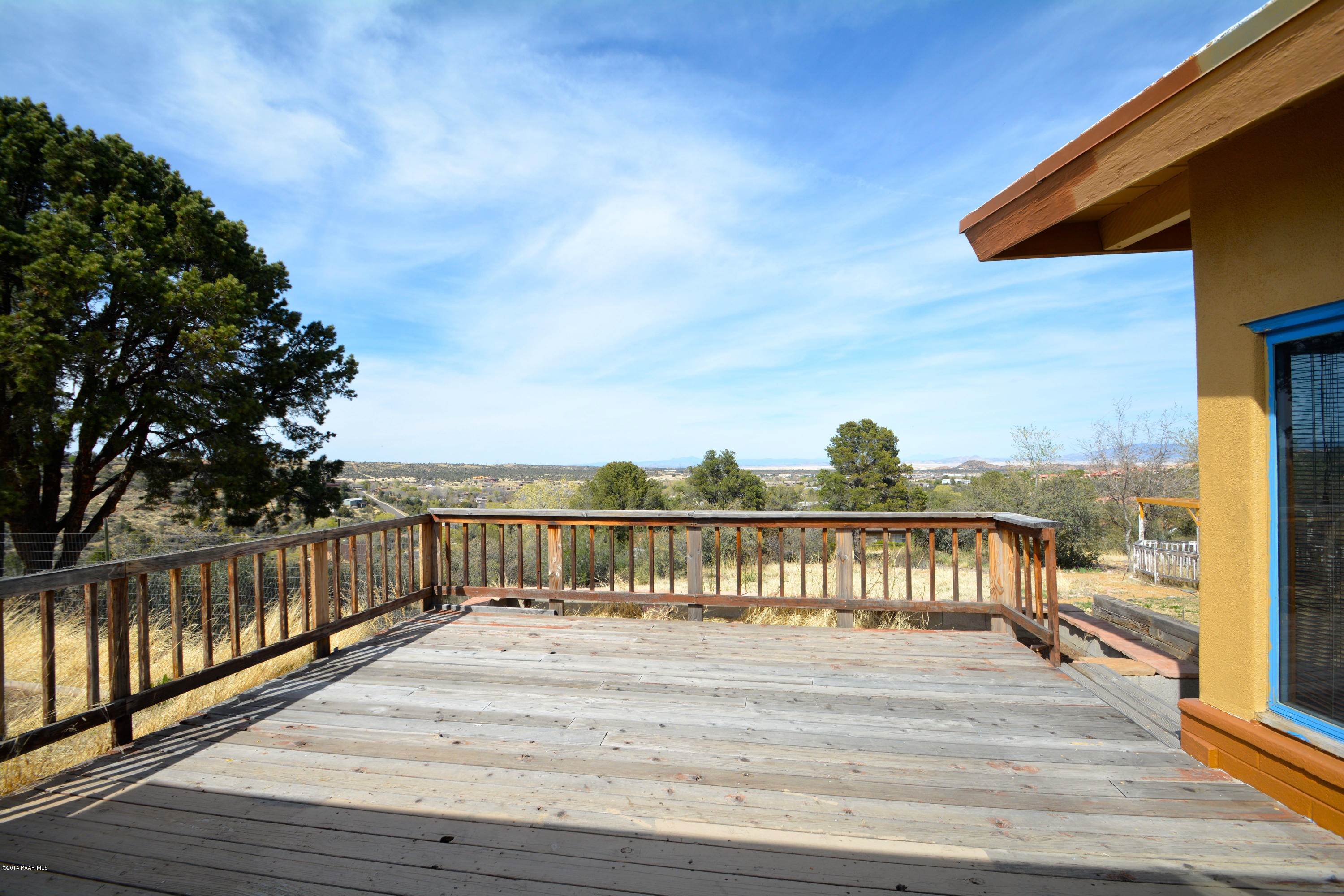 2700 Ridge Road Prescott, AZ 86301 - Photo 24 of 28 a terrace with wooden floor and city view