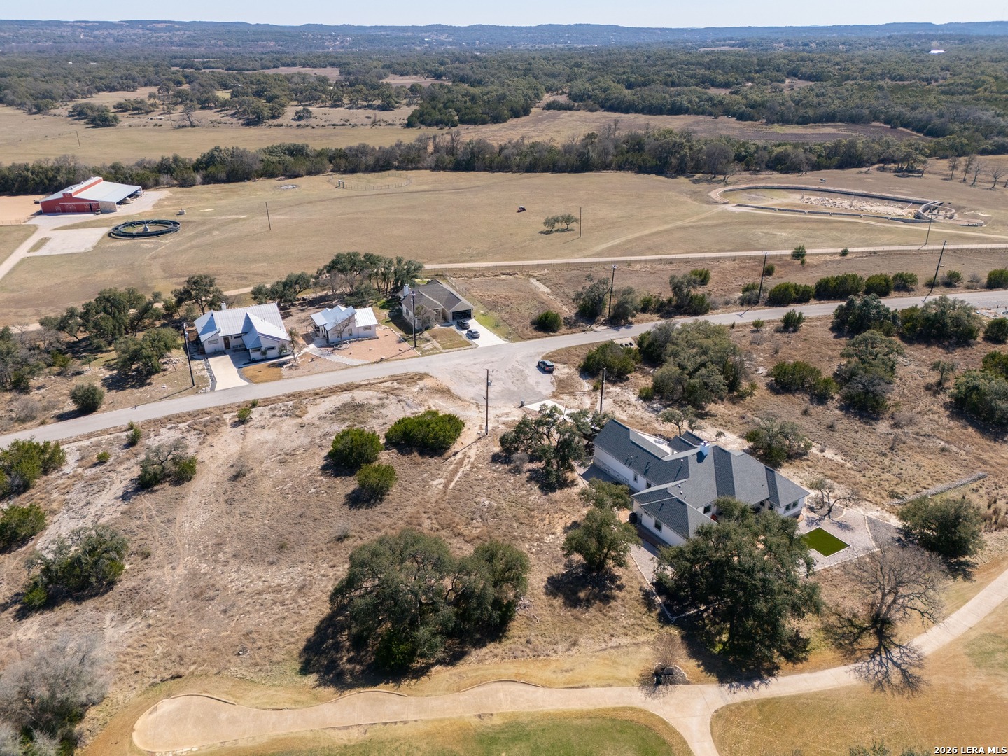 425 George Dolson Blanco, TX 78606 - Photo 9 of 27 an aerial view of a houses with a yard