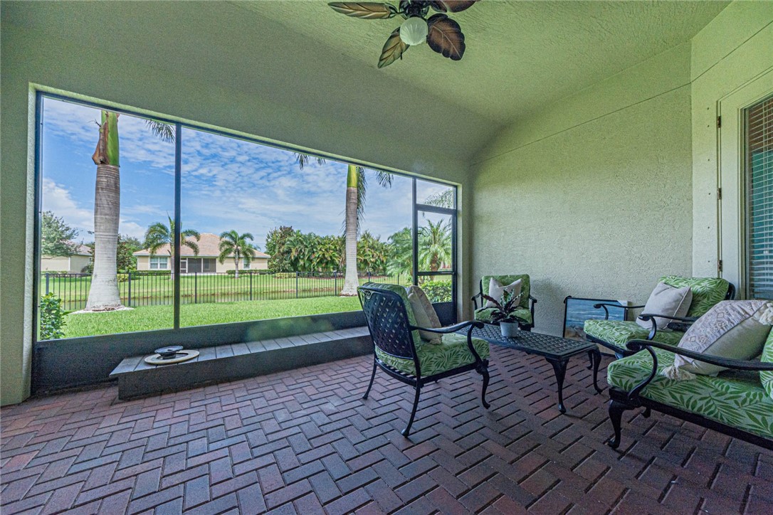 4250 Diamond Square Vero Beach, FL 32967 - Photo 28 of 33 a house view with a sitting space and garden