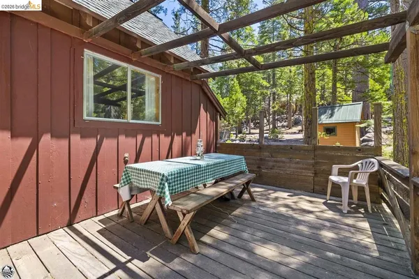 a outdoor view with a sitting space
