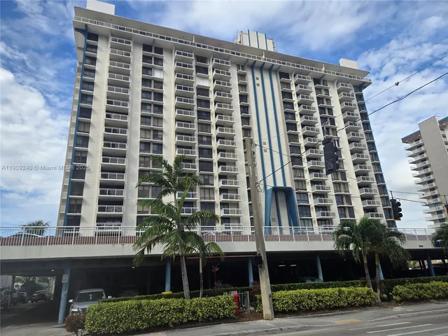front view of a building with a street
