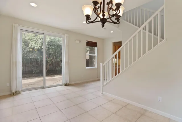 a view of an entryway with a hall