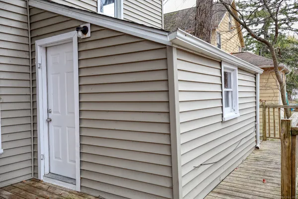 a view of a house with a door