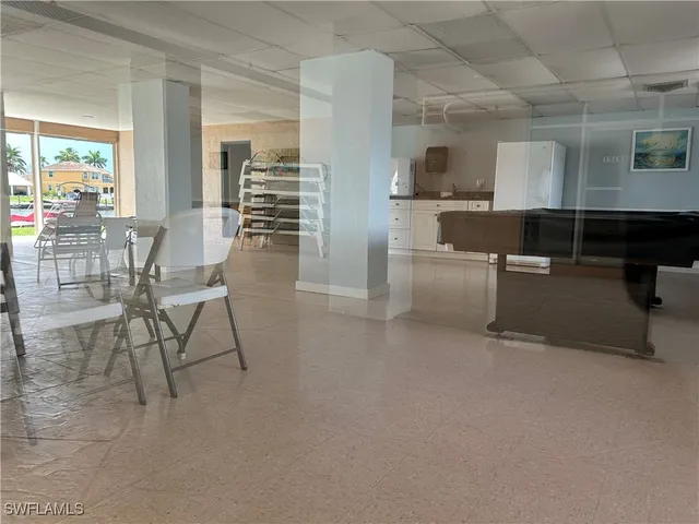 a view of a balcony with an ocean view