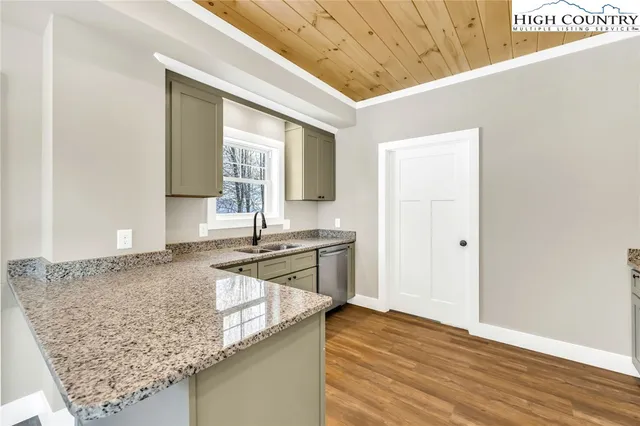 a view of a room that has a window in it