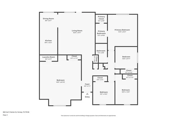 $239,000 | 602 Carl C Senter Street, Forney, TX 75126