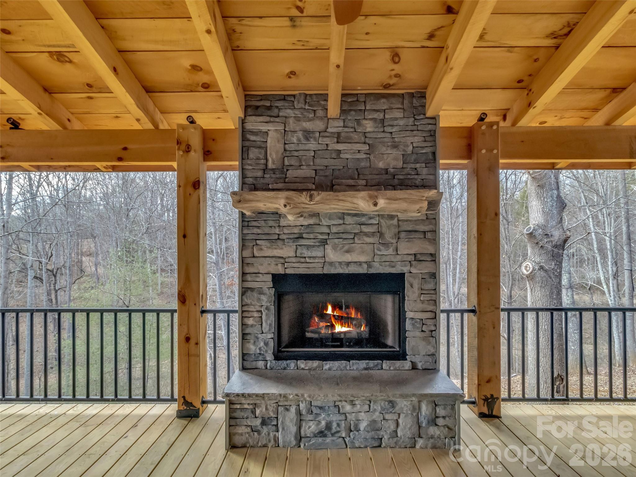 171 Cowtail Cove Clyde, NC 28721 - Photo 42 of 48 a room with fireplace