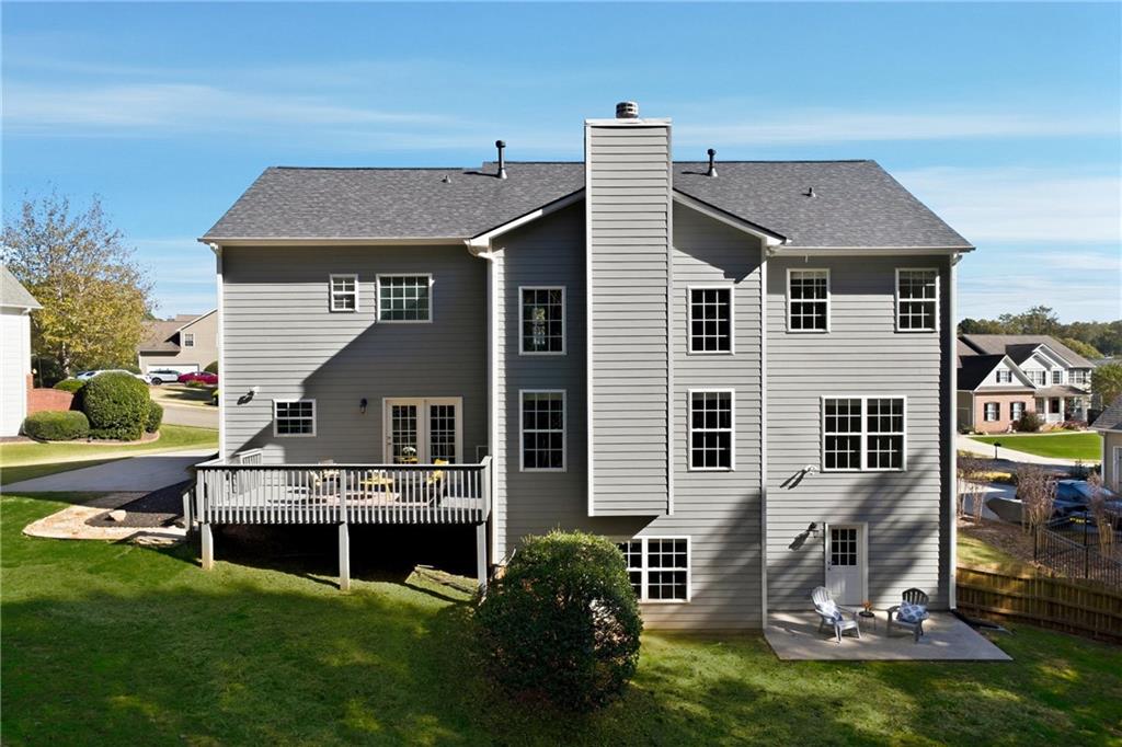 304 Meadowcrest Circle Canton, GA 30115 - Photo 39 of 50 a aerial view of a house with swimming pool and porch