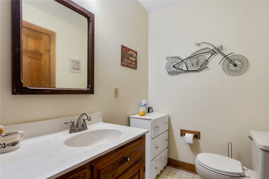 801 Princeton Highway Honea Path, SC 29654 - Photo 19 of 49 This clean and functional bathroom features a single vanity with ample storage.